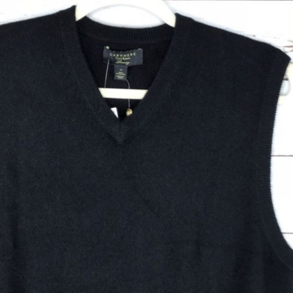 Club Room Cashmere Black V Neck Sweater Small - Picture 3 of 4